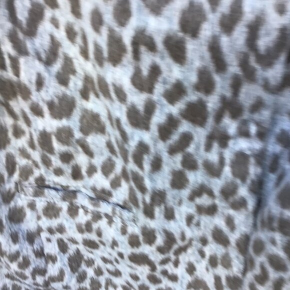 Old Navy Women's Coat Relaxed Soft-Brushed Leopard-Print Grey White Size XS - Picture 9 of 9